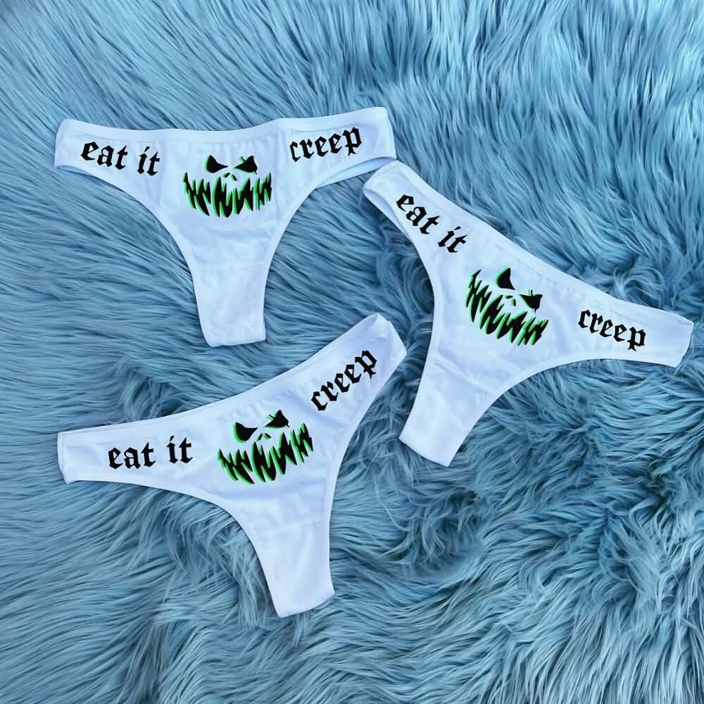 Y2K Grunge Scary Pumpkin Cropped Hoodie & Panty Loungewear Set - Retro 90s Summer Outfit