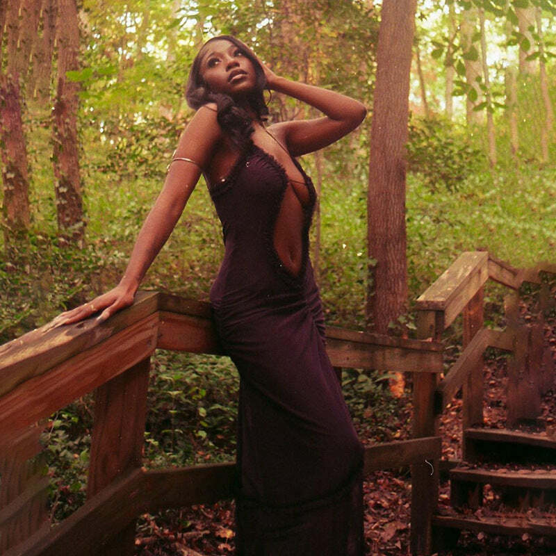 Y2K Grunge See-Through Mesh Maxi Dress - Retro 90s Summer Outfit, Gothic Y2K Party Look