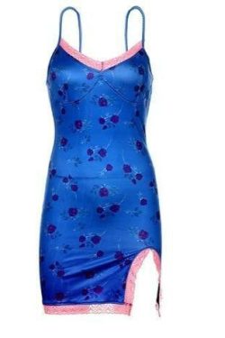 Y2K Grunge Side Split Mini Dress - 90s Fashion, Retro Summer Outfit, Gothic Y2K Style