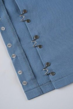Y2K Grunge Side Split Pants - Retro 90s Fashion, Summer Outfits, and Club Party Looks