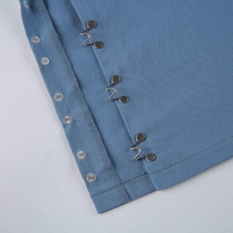 Y2K Grunge Side Split Pants - Retro 90s Fashion, Summer Outfits, and Club Party Looks