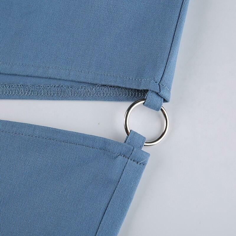 Y2K Grunge Side Split Pants - Retro 90s Fashion, Summer Outfits, and Club Party Looks