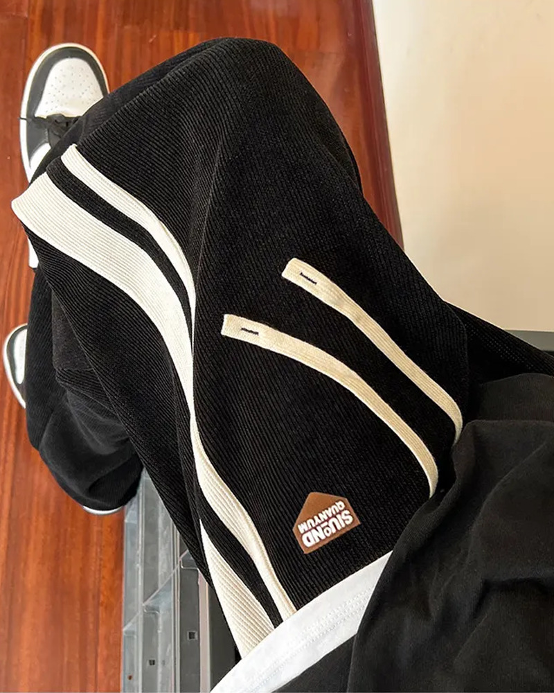 Y2K Grunge Side Stripe Sweatpants - Retro 90s Fashion, Summer Outfits, and Clubwear
