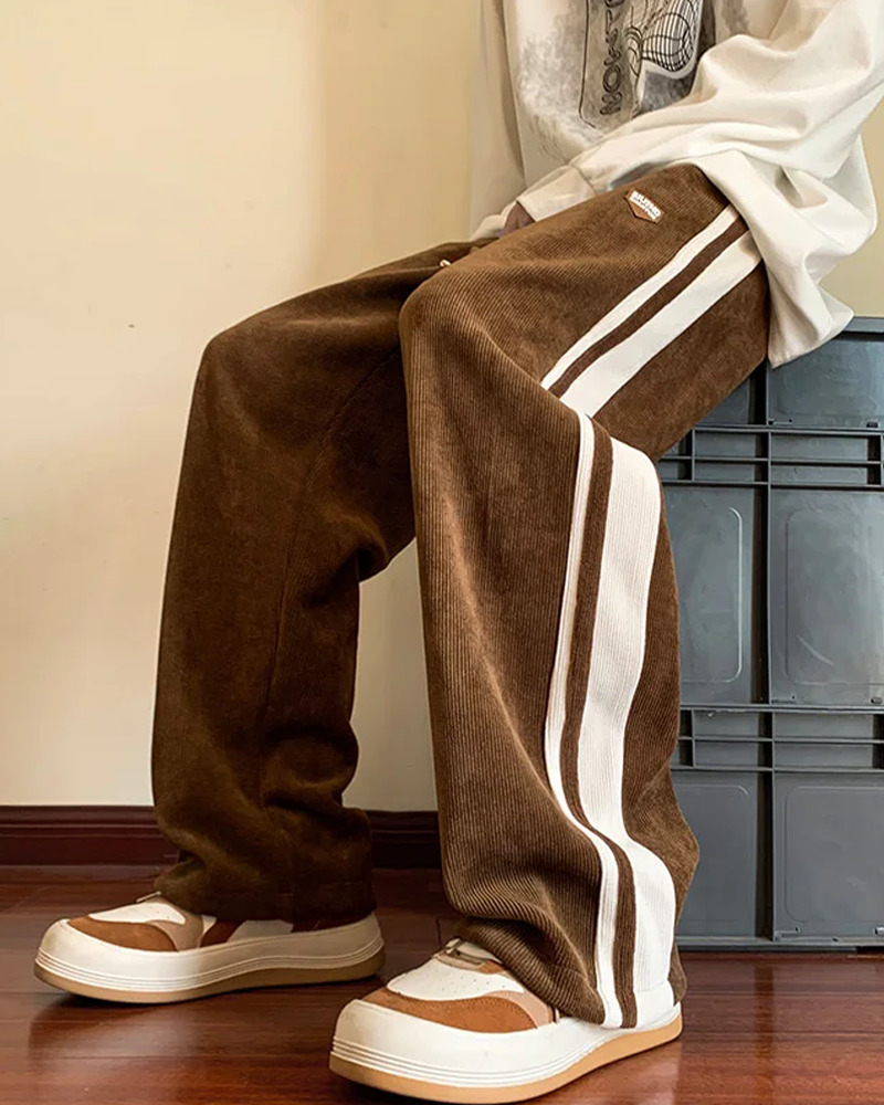 Y2K Grunge Side Stripe Sweatpants - Retro 90s Fashion, Summer Outfits, and Clubwear
