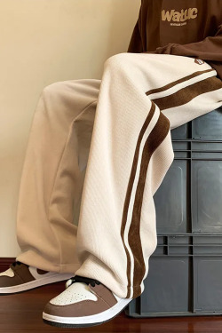 Y2K Grunge Side Stripe Sweatpants - Retro 90s Fashion, Summer Outfits, and Clubwear