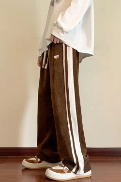 Y2K Grunge Side Stripe Sweatpants - Retro 90s Fashion, Summer Outfits, and Clubwear