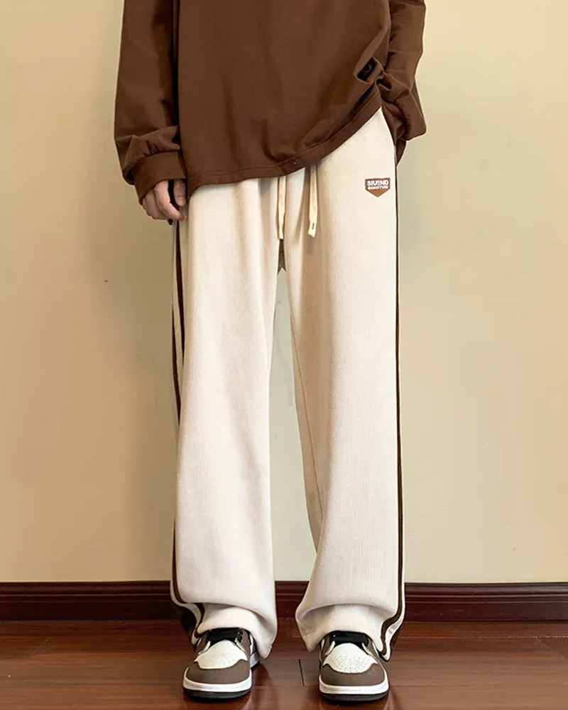 Y2K Grunge Side Stripe Sweatpants - Retro 90s Fashion, Summer Outfits, and Clubwear