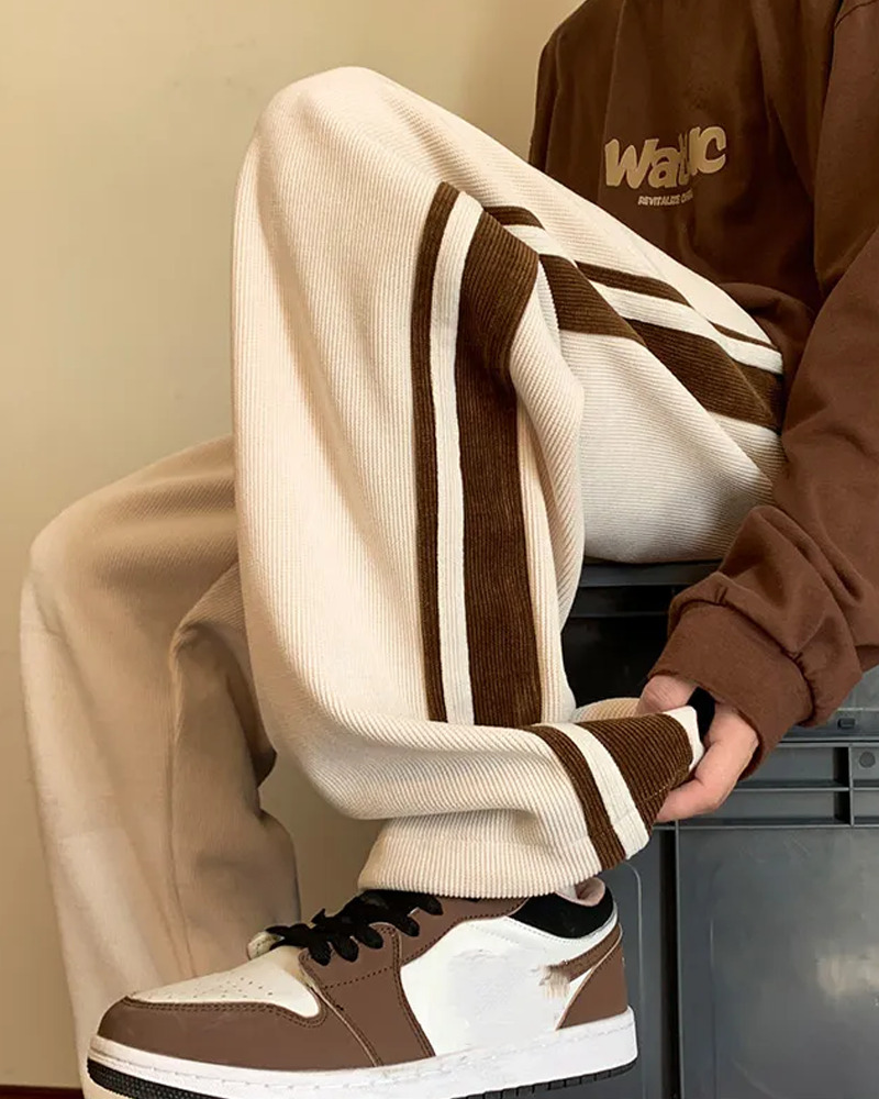 Y2K Grunge Side Stripe Sweatpants - Retro 90s Fashion, Summer Outfits, and Clubwear