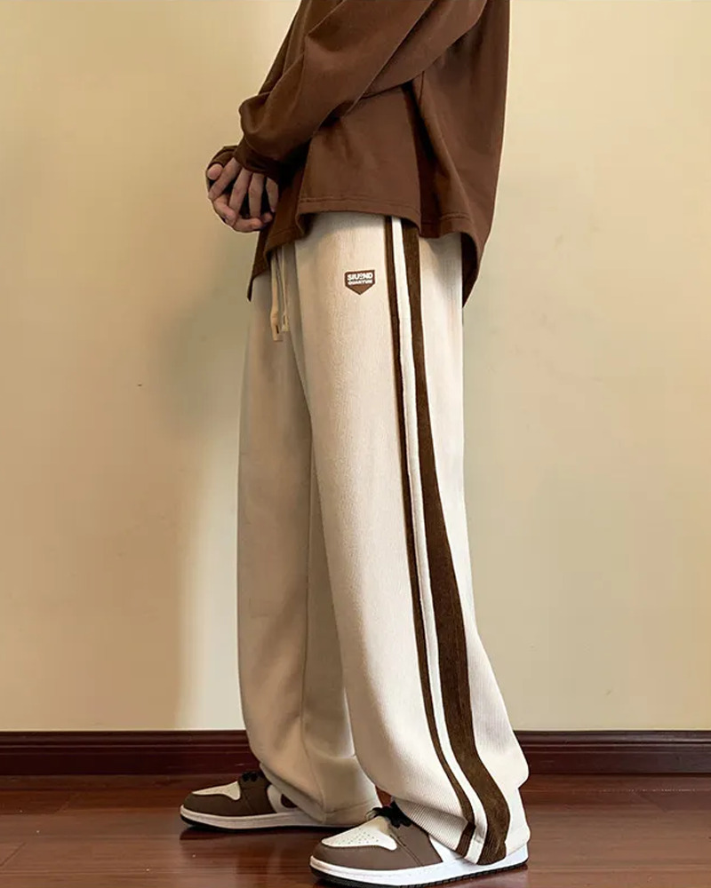 Y2K Grunge Side Stripe Sweatpants - Retro 90s Fashion, Summer Outfits, and Clubwear
