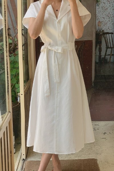 Y2K Grunge Signal Belt Cotton Dress - Retro 90s Summer Outfit, Pastel Goth, Y2K Fashion