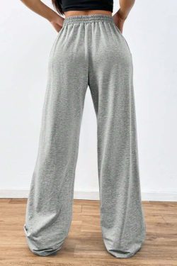 Y2K Grunge Skull Artwork Wide Leg Pants - Retro 90s Fashion, Gothic Y2K, Summer Outfits