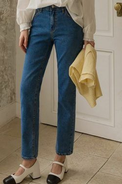 Y2K Grunge Slim-Fit Wash Jeans - Retro 90s Fashion, Summer Outfits, and Hip Hop Style