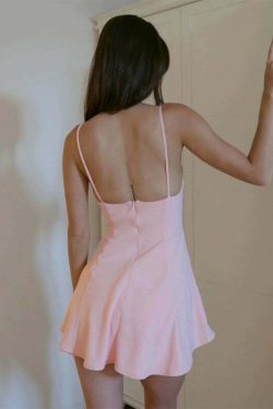 Y2K Grunge Slip Mini Dress - 90s Fashion, Retro Summer Outfit, Gothic Y2K, Pastel Goth Style
