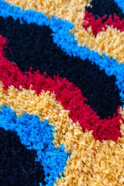Y2K Grunge Smiley Face Rug - Retro 90s Summer Decor, Pastel Goth, Y2K Party Vibes