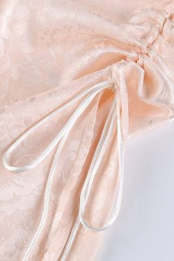 Y2K Grunge Soft Girl Aesthetic Silky Camisole Mini Dress - 90s Retro Summer Outfit