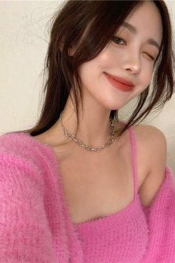 Y2K Grunge Soft Girl Cardigan Camisole Sweater Set - 90s Retro Summer Outfit