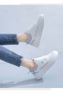 Y2K Grunge Soft Girl Kawaii Aesthetic Sneakers - 90s Retro Summer Outfits & Pastel Goth Style