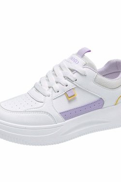Y2K Grunge Soft Girl Kawaii Aesthetic Sneakers - 90s Retro Summer Outfits & Pastel Goth Style
