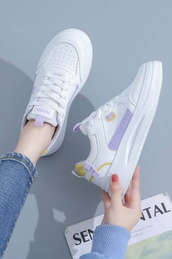 Y2K Grunge Soft Girl Kawaii Aesthetic Sneakers - 90s Retro Summer Outfits & Pastel Goth Style