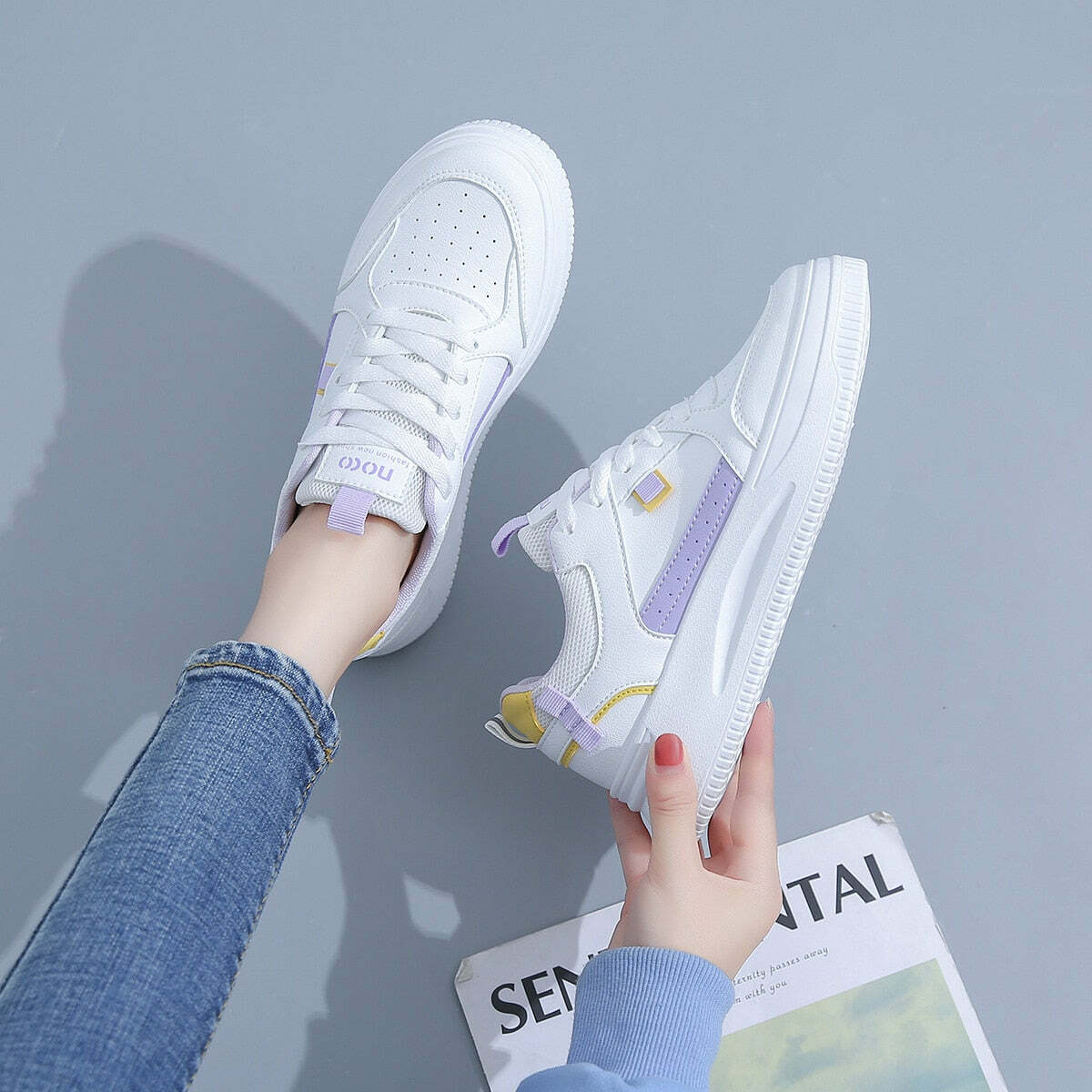 Y2K Grunge Soft Girl Kawaii Aesthetic Sneakers - 90s Retro Summer Outfits & Pastel Goth Style