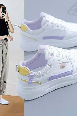 Y2K Grunge Soft Girl Kawaii Aesthetic Sneakers - 90s Retro Summer Outfits & Pastel Goth Style