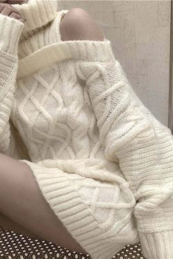 Y2K Grunge Soft Girl Turtleneck Sweater Pullover - 90s Retro Summer & Party Outfit