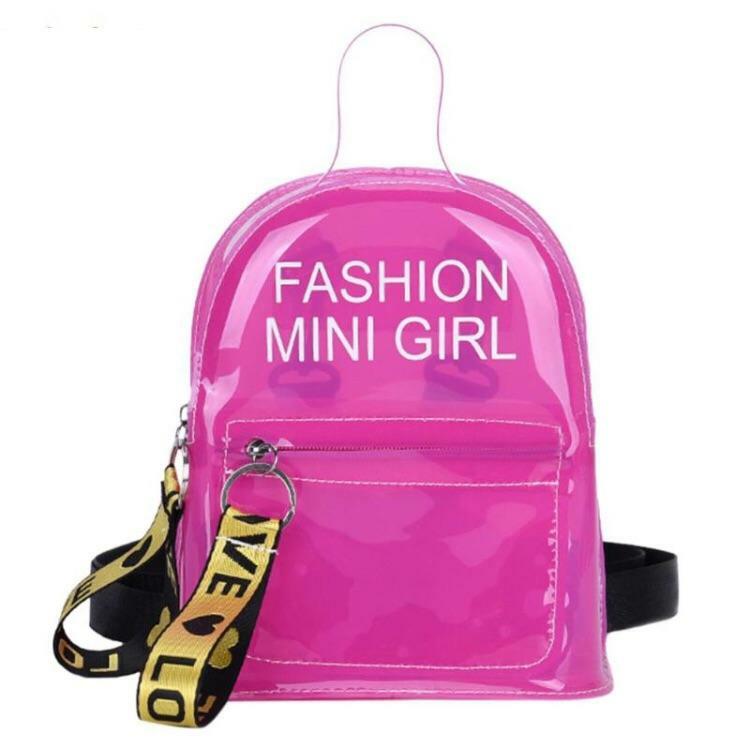 Y2K Grunge Sour Puff Mini Transparent Backpacks - 90s Fashion, Retro Style, Pastel Goth Outfits