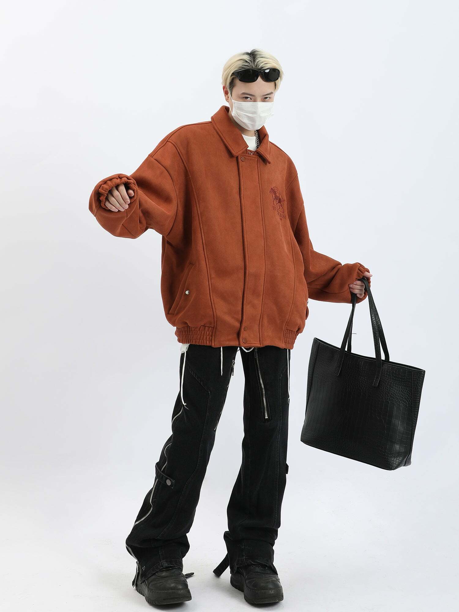 Y2K Grunge Split Cut Zipper Pants - Retro 90s Fashion, Summer Y2K Outfits, Gothic Y2K Style