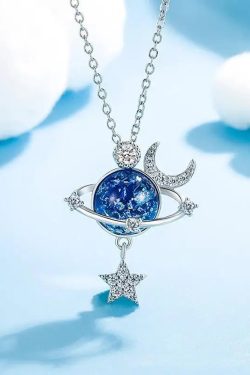 Y2K Grunge Star and Moon Necklace - Perfect for 90s, Retro, and Summer Y2K Outfits