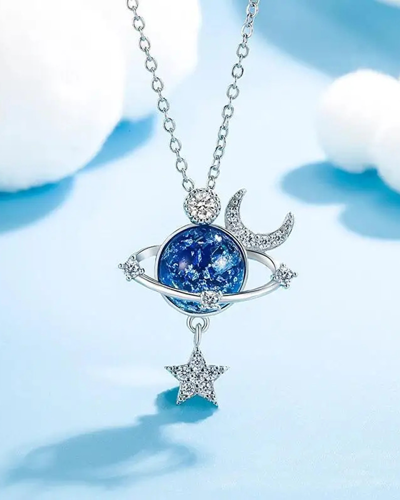 Y2K Grunge Star and Moon Necklace - Perfect for 90s, Retro, and Summer Y2K Outfits