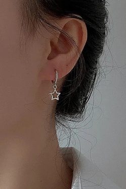 Y2K Grunge Star Earrings - Retro 90s Fashion, Pastel Goth, Y2K Party & Club Outfits