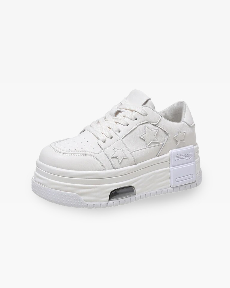 Y2K Grunge Star Platform Sneakers - Retro 90s Fashion, Summer Outfits, and Party Looks