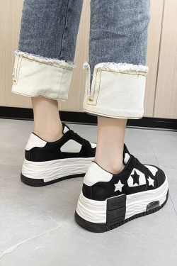 Y2K Grunge Star Platform Sneakers - Retro 90s Fashion, Summer Outfits, and Party Looks