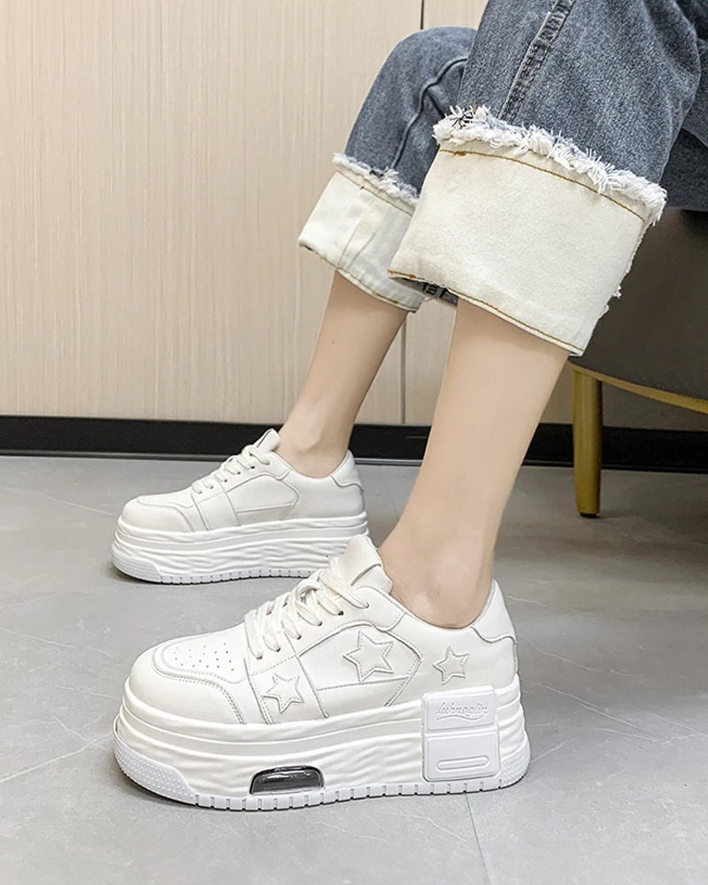 Y2K Grunge Star Platform Sneakers - Retro 90s Fashion, Summer Outfits, and Party Looks
