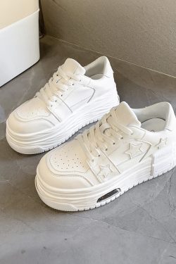 Y2K Grunge Star Platform Sneakers - Retro 90s Fashion, Summer Outfits, and Party Looks