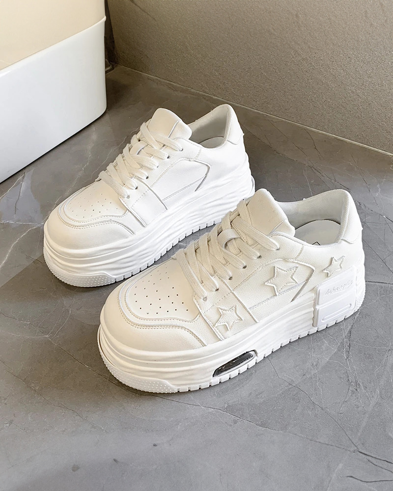 Y2K Grunge Star Platform Sneakers - Retro 90s Fashion, Summer Outfits, and Party Looks