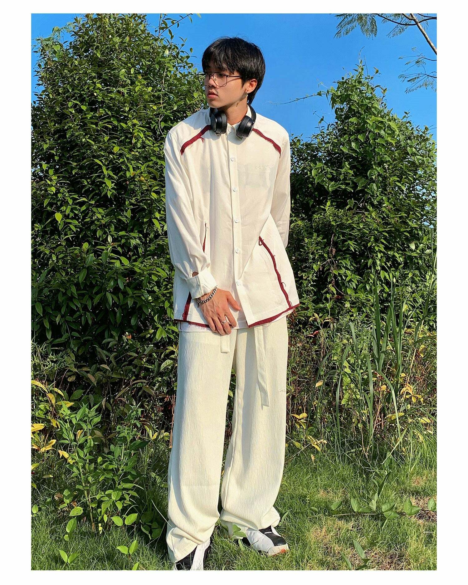 Y2K Grunge Straight-Leg Lounge Pants - 90s Retro Summer Outfit, Y2K Fashion Essentials