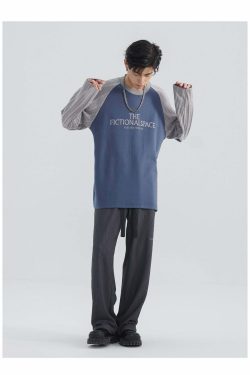 Y2K Grunge Straight-Leg Lounge Pants - Retro 90s Fashion, Summer Y2K Outfits, Pastel Goth