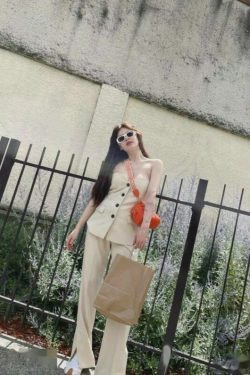 Y2K Grunge Straight Cut Trouser | Retro 90s Summer Outfit | Hyuna