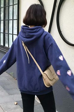 Y2K Grunge Strawberry Embroidery Hoodie Sweatshirt - Retro 90s Summer Fashion Outfit