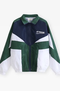 Y2K Grunge Streetwear Bomber Jacket - 90s Retro Fashion, Summer Outfits, and Clubwear