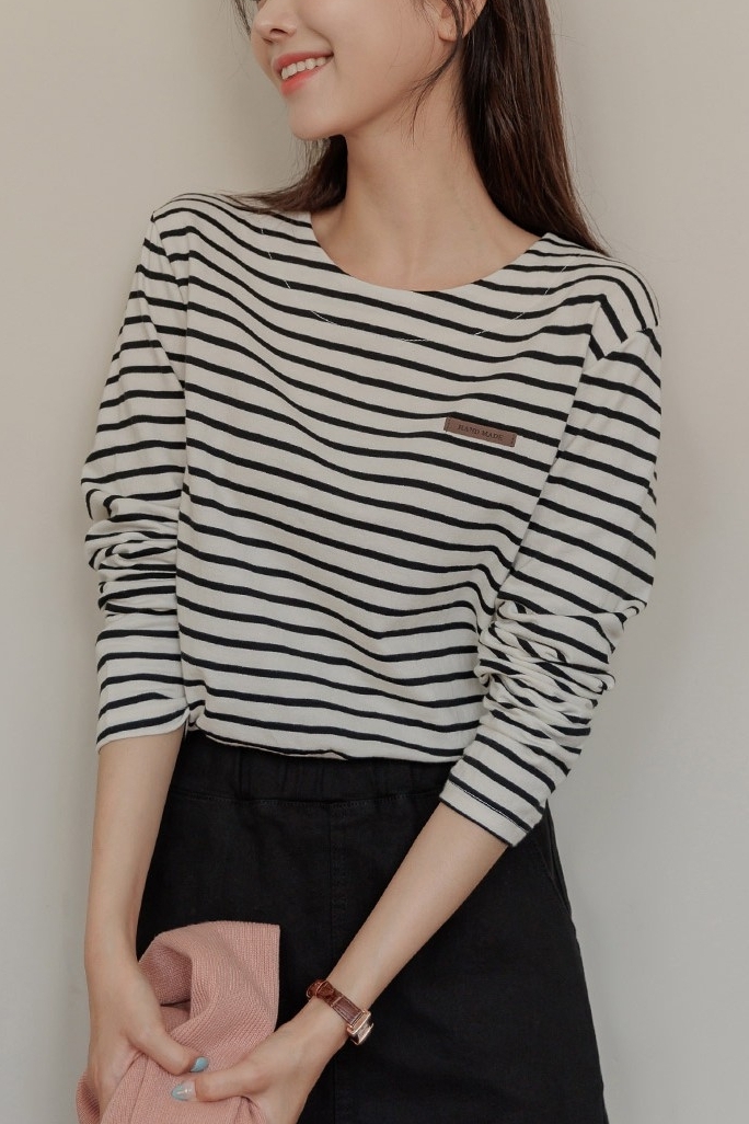 Y2K Grunge Striped Mini Tee - Retro 90s Fashion, Summer Y2K Outfits, Baby Tees Y2K Style