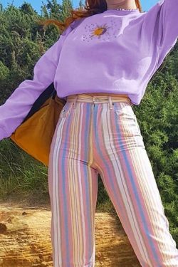 Y2K Grunge Sublime Sun Sweatshirt - Retro 90s Summer Outfit, Pastel Goth, Y2K Fashion
