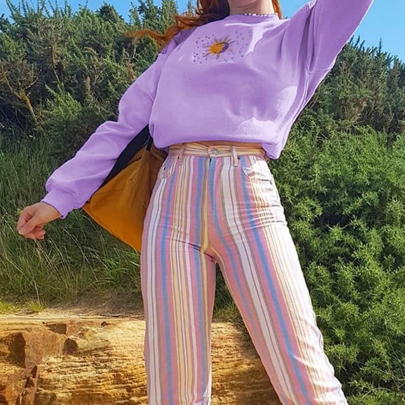 Y2K Grunge Sublime Sun Sweatshirt - Retro 90s Summer Outfit, Pastel Goth, Y2K Fashion