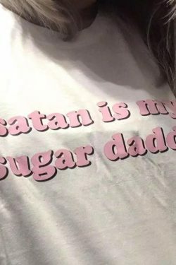 Y2K Grunge Sugar Daddy T-Shirt - Retro 90s Fashion, Summer Outfits, and Pastel Goth Style