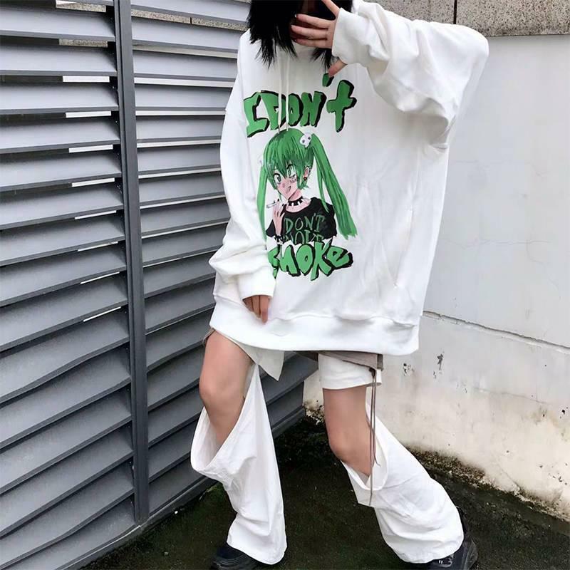 Y2K Grunge Summer Hoodie - Retro 90s Fashion, Gothic Y2K, Pastel Goth, Y2K Club Outfit