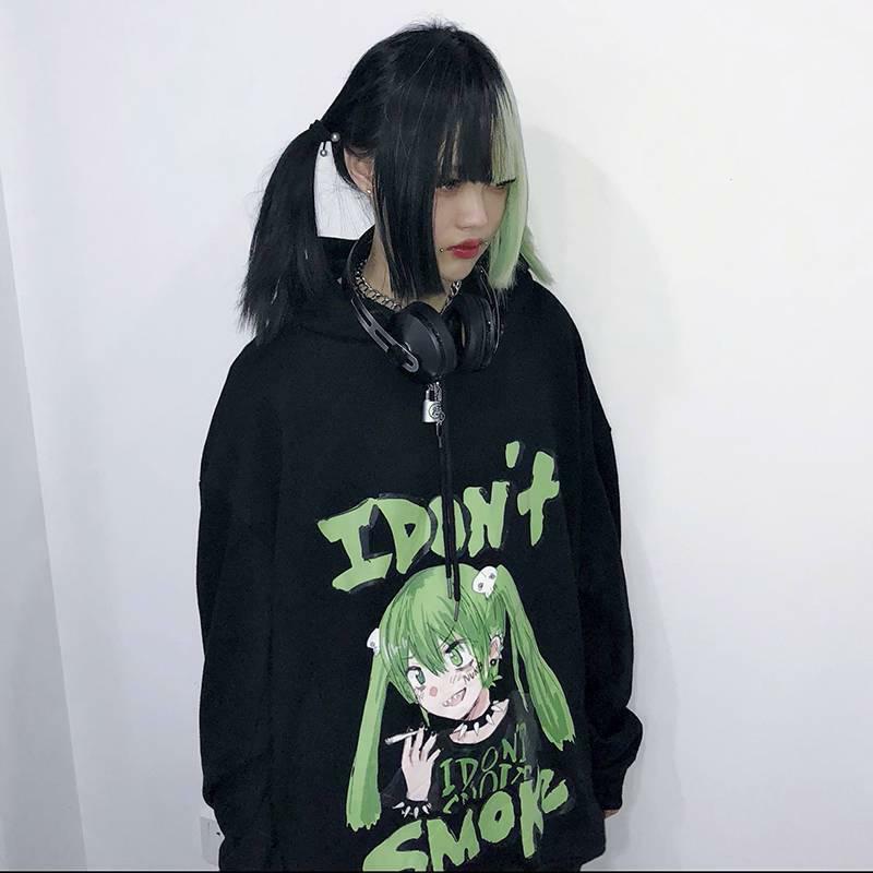 Y2K Grunge Summer Hoodie - Retro 90s Fashion, Gothic Y2K, Pastel Goth, Y2K Club Outfit