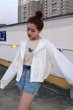 Y2K Grunge Summer Hoodie - Retro 90s Fashion, Gothic Y2K, Pastel Goth, Y2K Club Outfit