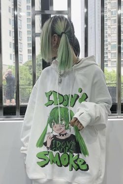 Y2K Grunge Summer Hoodie - Retro 90s Fashion, Gothic Y2K, Pastel Goth, Y2K Club Outfit