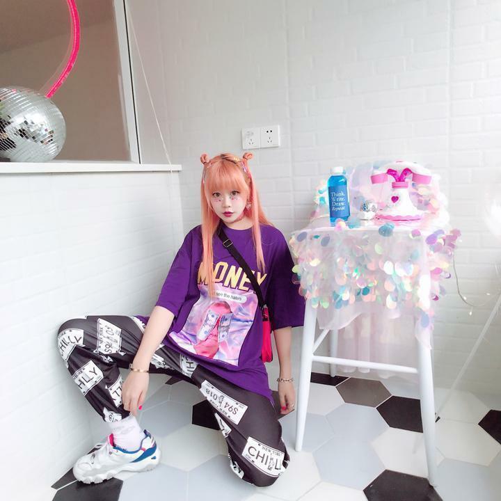Y2K Grunge Summer Outfit - Get Money Shirt, 90s Retro Style, Perfect for Y2K Party & Club